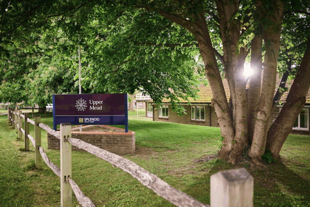care home sign in front garden