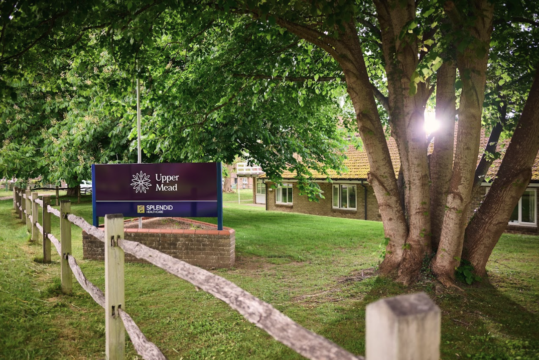 care home sign in front garden
