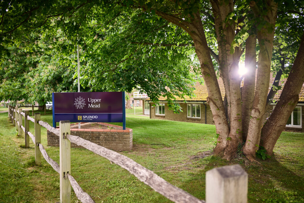 care home sign in front garden